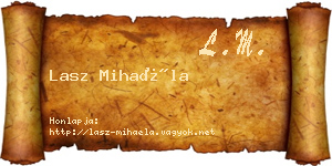 Lasz Mihaéla névjegykártya